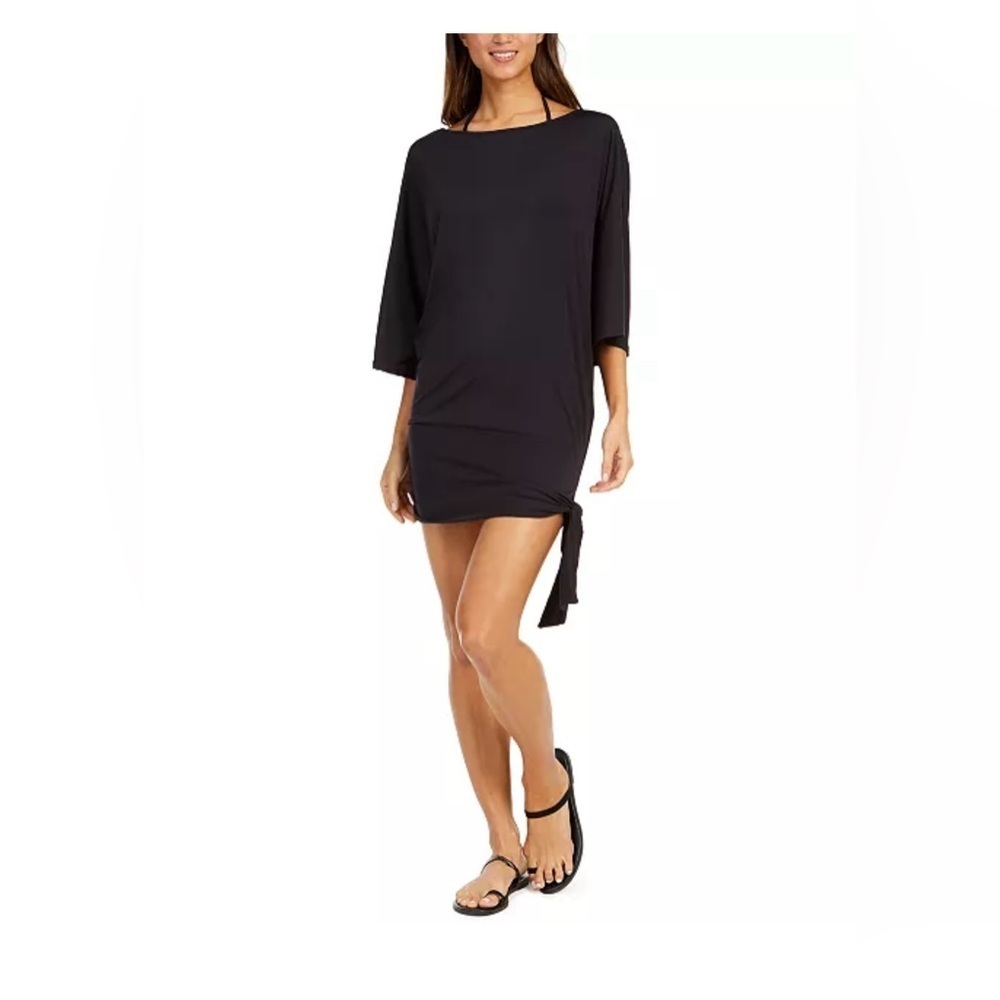 NWT MICHAEL Michael Kors Side-Tie Swim Cover-Up Large